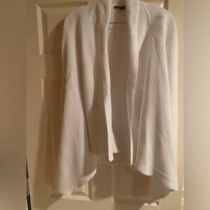 Vince Cotton White Flowing Cardigan Sweater
